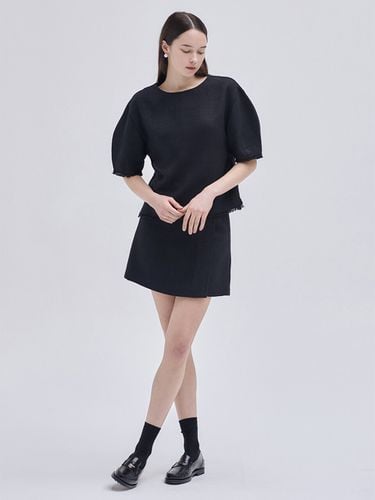 Tweed Volume Blouse_Black - NILBY P - Modalova