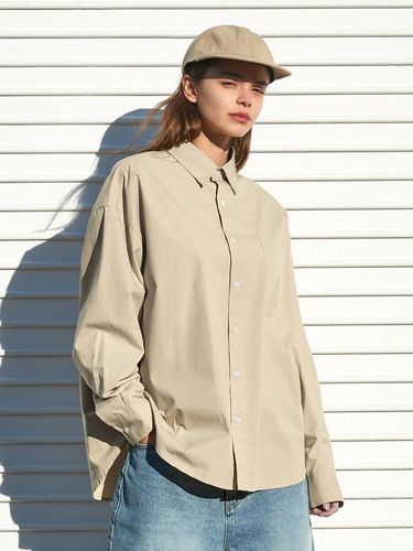 W) Oversized Daily Pocket Shirt _ 5 Colors - Fluke - Modalova