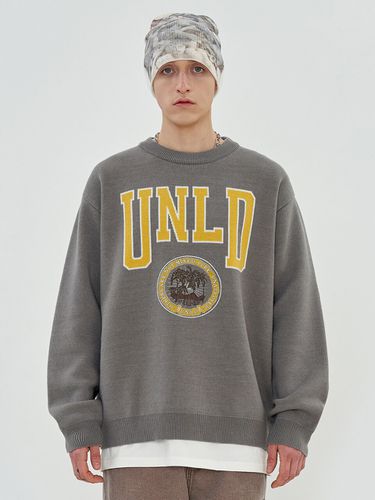 UNLD Knit Pullover [Grey] - UNALLOYED - Modalova