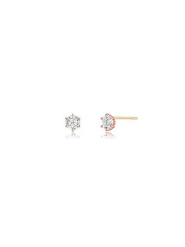 K 4.5MM Cubic Earrings H0027 - STONEHENgE - Modalova