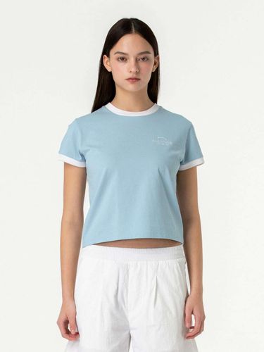 Color Block Cropped T-Shirt _ - GOALSTUDIO - Modalova