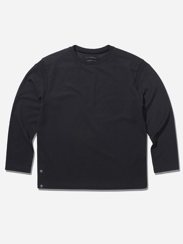 Knit Patched T-Shirt _ Charcoal - T.I FOR MEN - Modalova