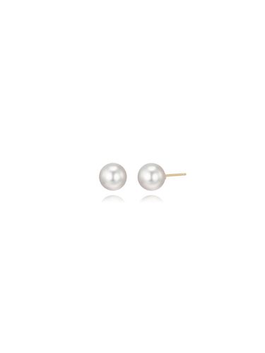 K 6MM Pearl Earrings P1282 - STONEHENgE - Modalova