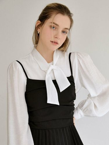 Ribbon Tie Blouse_White - RE_L - Modalova