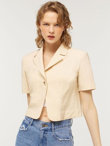 Short Sleeve Linen Jacket - CITYBREEZE - Modalova