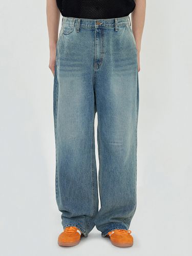 Flower Denim Pants [Blue] - UNALLOYED - Modalova