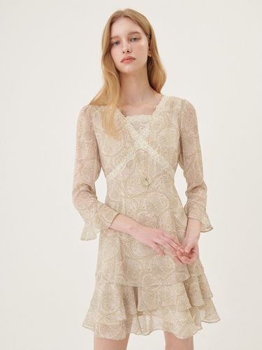 Lace Tiered Mini Dress (Paisley) - ouel - Modalova