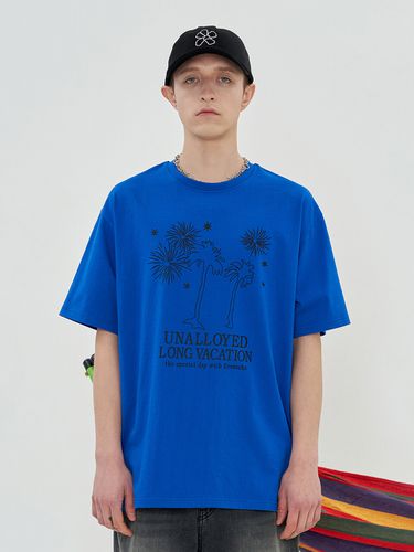 Vacation T-shirt [Blue] - UNALLOYED - Modalova