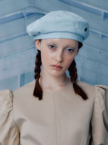 Denim Beret_ Light Blue - poesiedame - Modalova