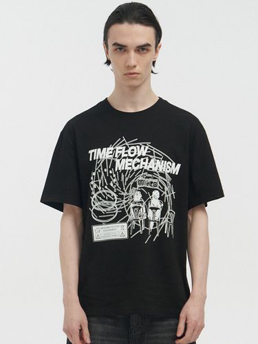 Time Flow Mechanism T-Shirt _ Black - Millo Archive - Modalova