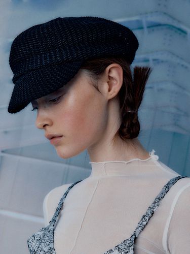 Straw Margot Hat_ Black - poesiedame - Modalova