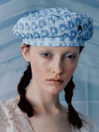 Watery Room Beret_ Light Blue - poesiedame - Modalova