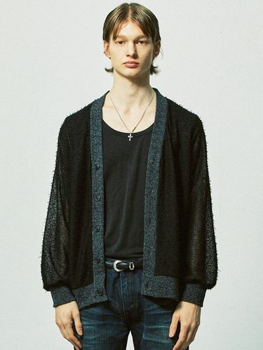 Grunge Fisher Net Knit Cardigan () - S SY - Modalova