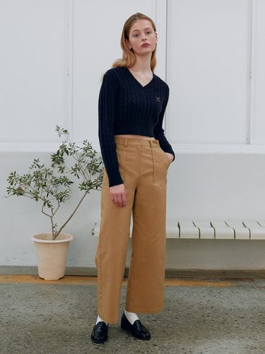 Cotton Pocket Pants_Beige - ROLAROLA - Modalova