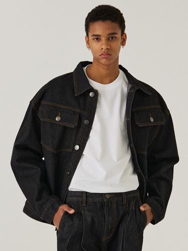 Oversized Denim Trucker Jacket - 3colors - FIELD WORKER - Modalova