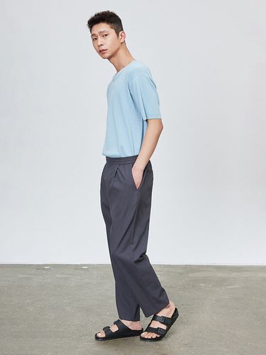 Linen Like Pants - Charcoal - THE KNIT COMPANY - Modalova