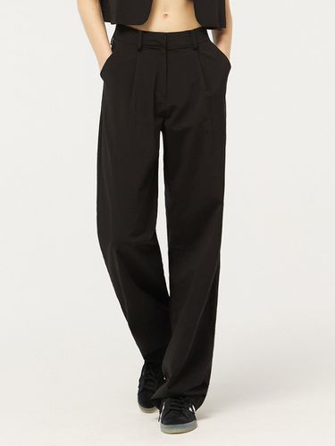 One Tuck Wide Summer Slacks_Black - CITYBREEZE - Modalova