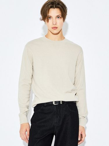 Crewneck Sweater _ Light Beige - ADHOC - Modalova