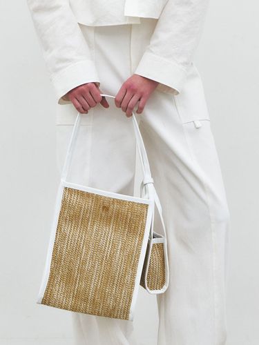 Raphia Mini Cabas Bag_White - MAISONMARAIS - Modalova