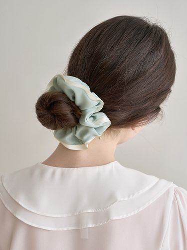 Color Piping Scrunchie - Jean Paul Clarisse - Modalova