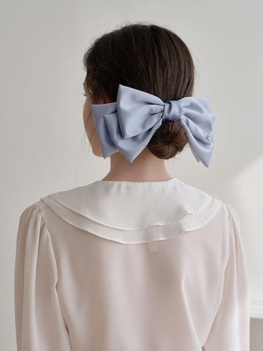 Big Pastel Color Ribbon Hairpin - Jean Paul Clarisse - Modalova