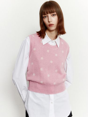 Camellia Knit Vest 001 (Pink) - MUDIDI - Modalova