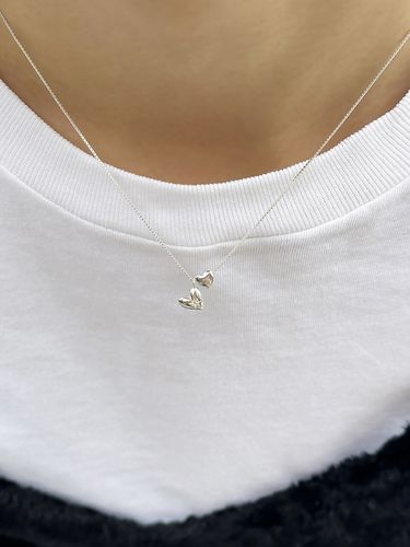 Double Heart Necklace - Invisible collage - Modalova