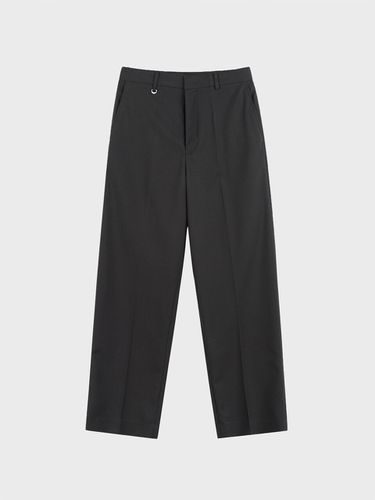 Relaxed Straight Fit Slacks - Black - LIEU HOMME - Modalova