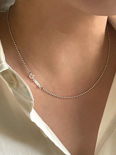 Silver 925 Tag Necklace - byweekend - Modalova