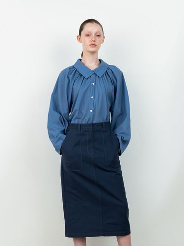 H-line Stitch Skirt _Blue - RRACE - Modalova