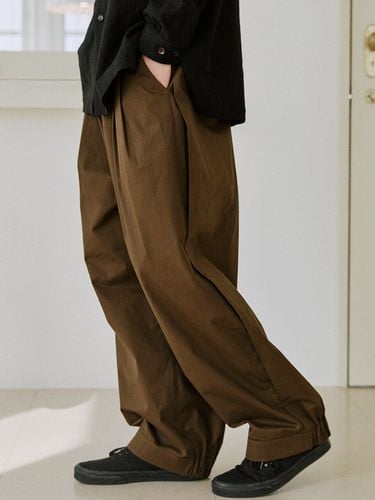 Unisex Side Balloon Pants (Brown) - malen - Modalova