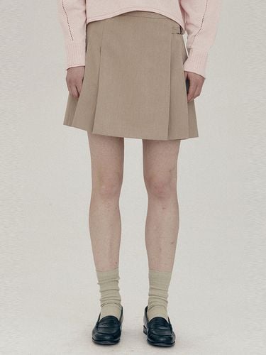 Pleated Mini Skirt _Beige - ahwe - Modalova