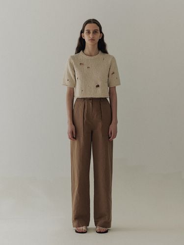 Stitch Pants _ Indian Brown - MOIA - Modalova