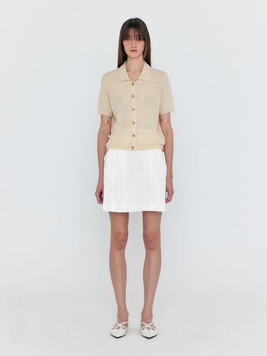 WENDEL Double Belted Pleated Mini Skirt - EENK - Modalova