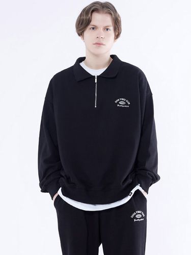 Club Ivy Oversized Fit Rugby Sweatshirt [4colors] - GHOST REPUBLIC - Modalova