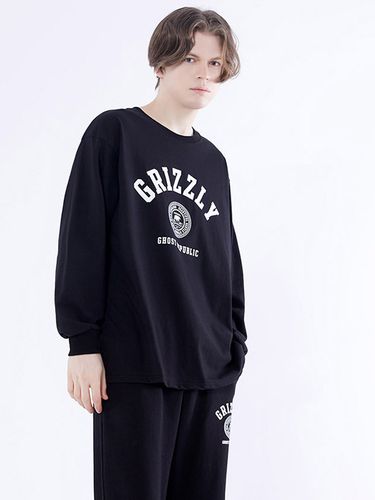 Grizzly Club Oversize Long Sleeve T-shirt_4color - GHOST REPUBLIC - Modalova