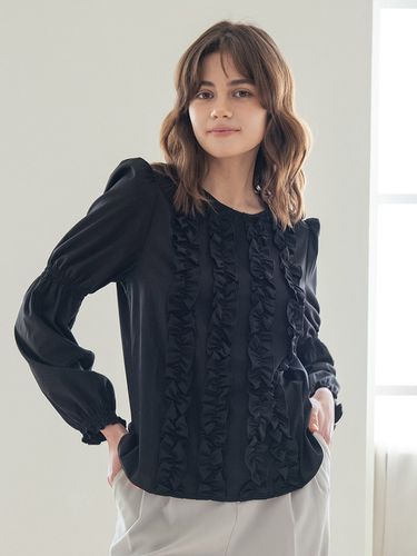 WED_French Round Neck Blouse_Black - We’Dee - Modalova