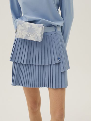 Layered Pleats Culotte (Blue) - BLUDOT - Modalova