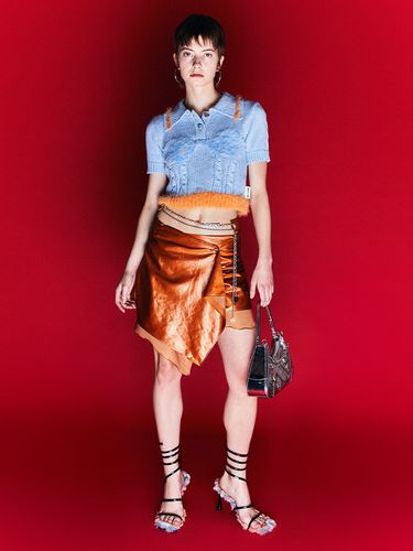 Women) Ginger Shirred Wrap Skirt_Brick - ADSB ANDERSSON BELL for WOMEN - Modalova