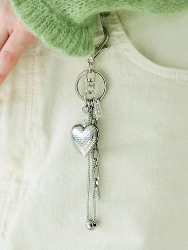 Locket Heart Pendant Keyring - pearlymore - Modalova