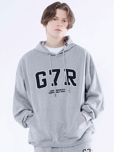 G7R Acrhed Overfit Hoodie [4colors] - GHOST REPUBLIC - Modalova