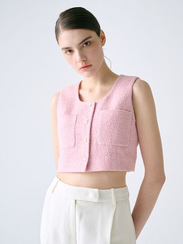 Tweed Cropped Vest - FRONTROW - Modalova