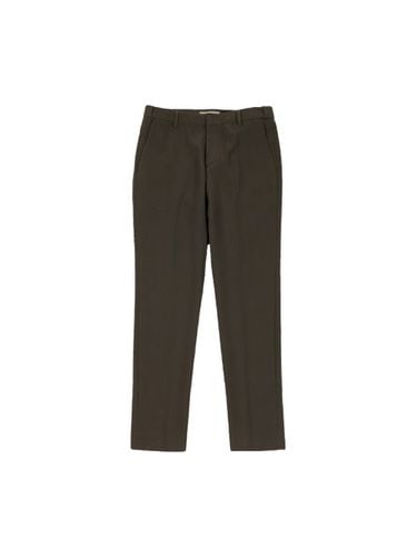 Banding Slim Slacks_Khaki - ADHOC - Modalova