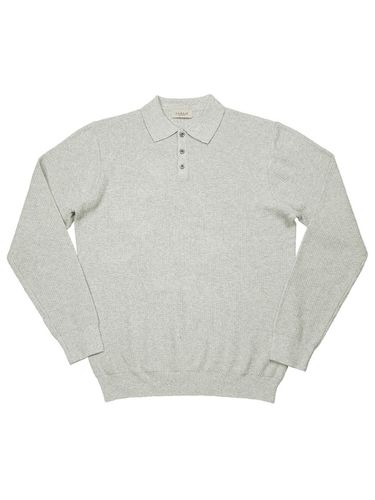 G Texture Polo Knit (Gray) - SORTIE - Modalova