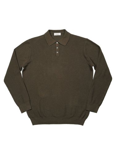 G Texture Polo Knit (Khaki Brown) - SORTIE - Modalova