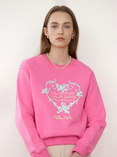 X SAKI Make All Happy Sweatshirt_Pink - ROLAROLA - Modalova