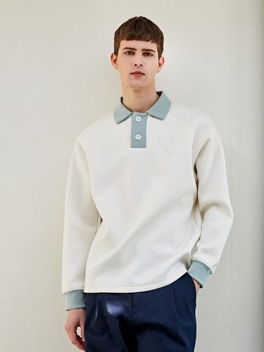 Colorblock Collar Preppy Sweatshirt - CUSTOM US - Modalova