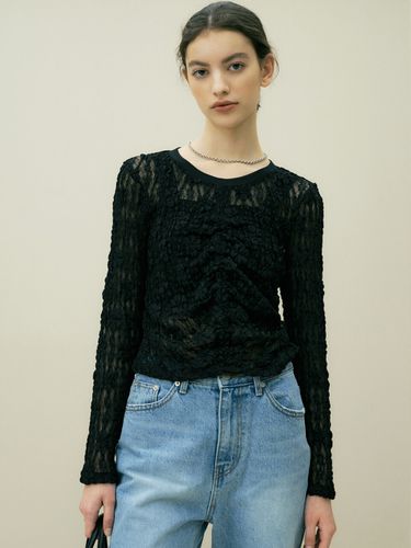 Lace Shirring Shirt - octette - Modalova