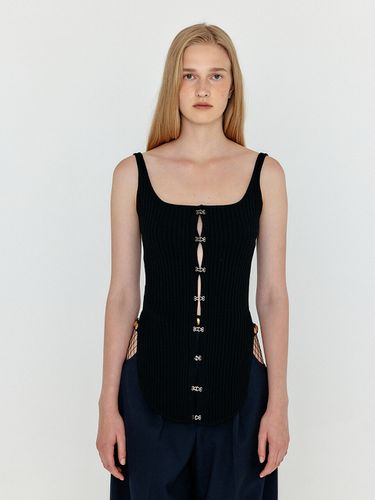 Wesle Bustier Knit Top_Black - EENK - Modalova