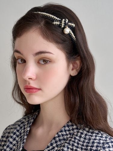 Emma Pearl Ribbon Hairband - Jean Paul Clarisse - Modalova